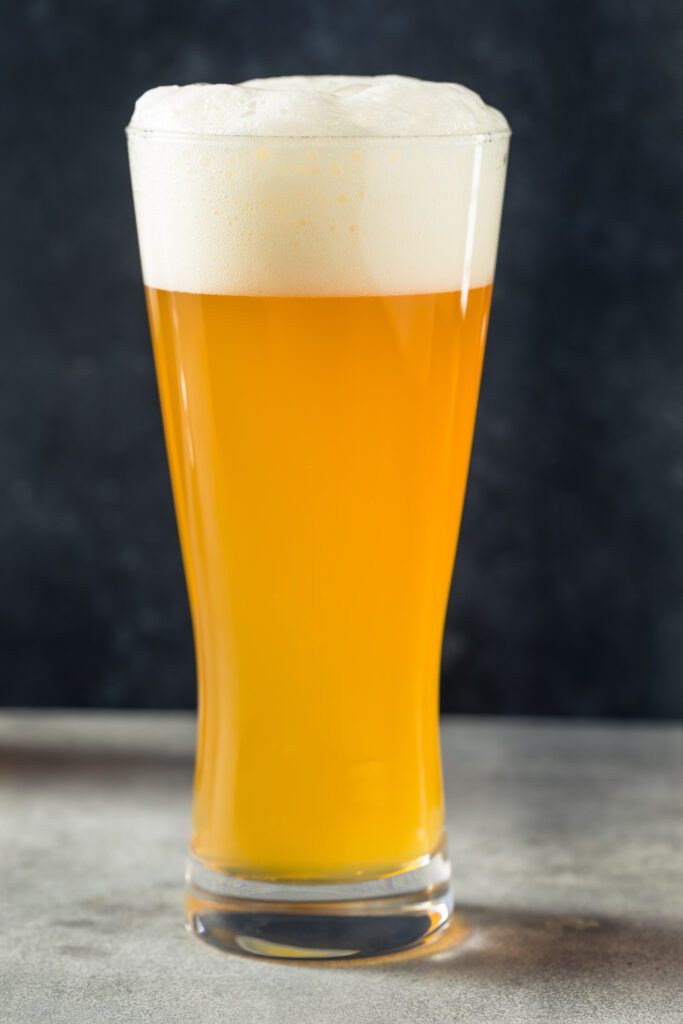 ale in a pint glass